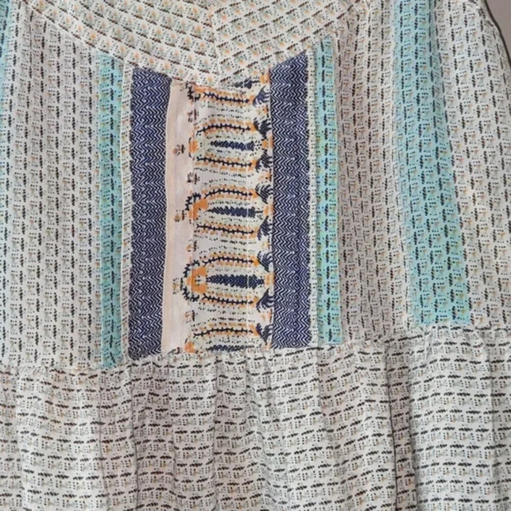 Anthropologie Vanessa Virginia Montara boho pastel tank top size 2 - Picture 5 of 11
